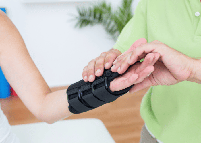 patient wrist brace